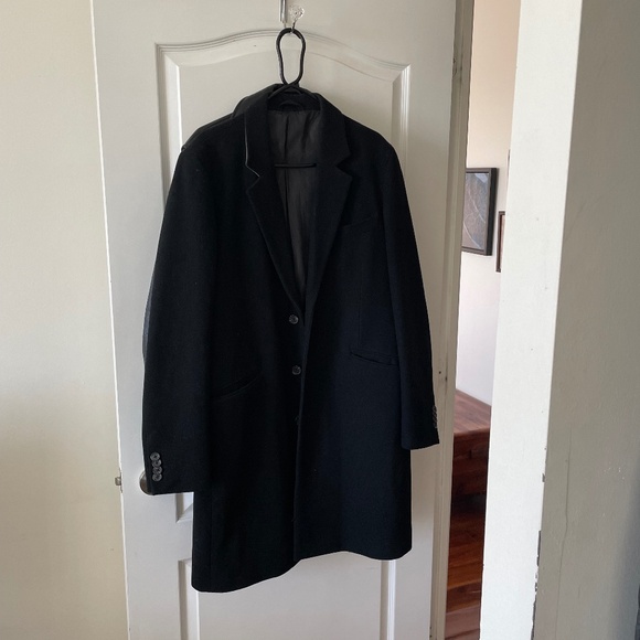 ASOS black overcoat medium - Picture 3 of 3